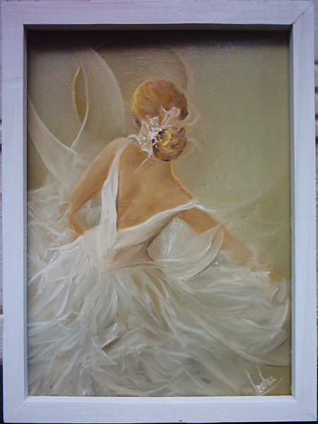 Balerina in alb